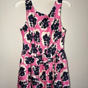 Bow detail floral dress
